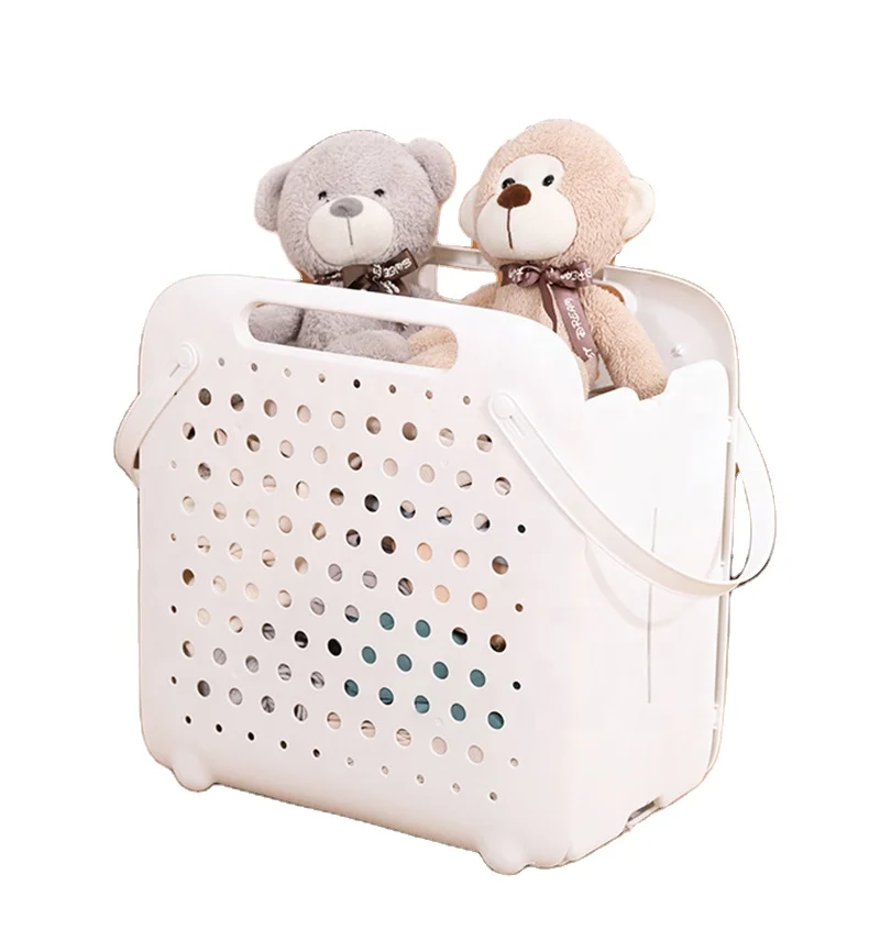 Wholesale Large Dirty Garment Folding Collapsible Bathroom Bag Storage Hamper Travel Dirty Clothes Machine Washable Laundry Bag