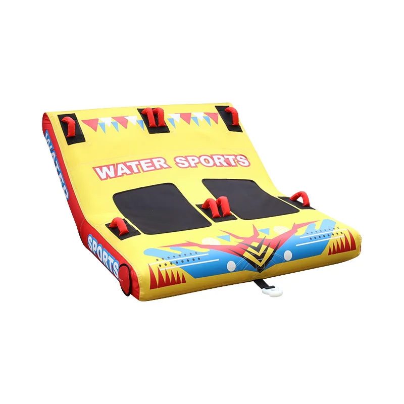 Custom inflatable double back 7-figure towable tube speedboat inflatable drag circle 2-3-4 people traction hovercraft