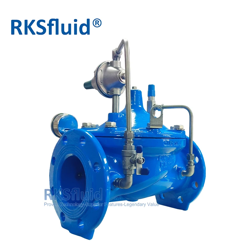 ANSI Ductile Iron DN100 PN16 CF8 Seated Flange Pressure Reducing Valve for Water System