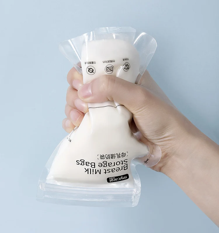 Pre-sterilized large capacity 250ml self-standing safety and portable breastfeeding milk storage bag