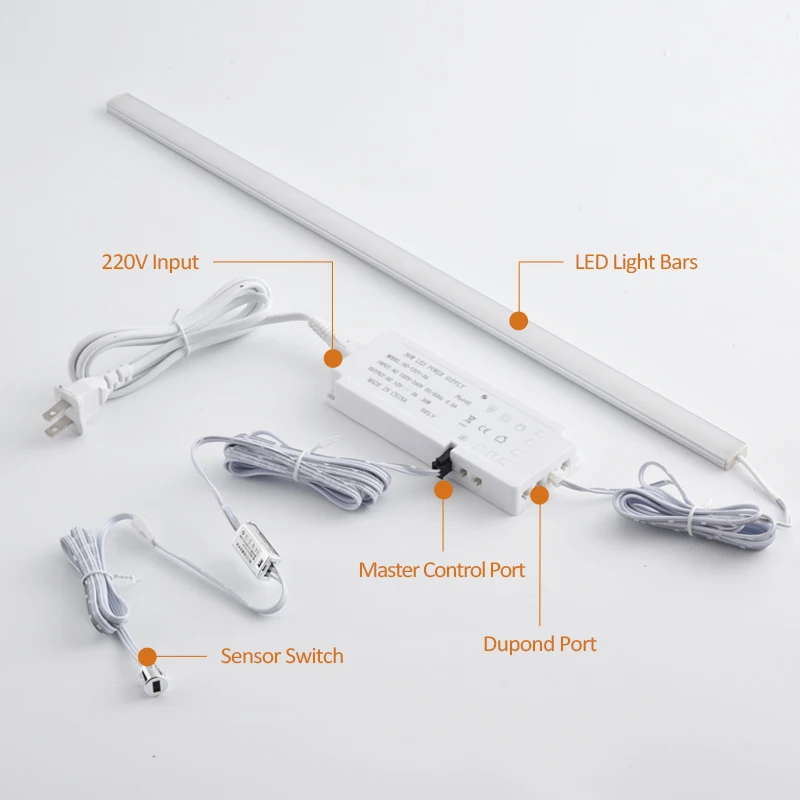 LED Driver 12V DC Multiple Output Power Supply New Erp 12W Cabinet Light LED Power Supply with Dupont Connector