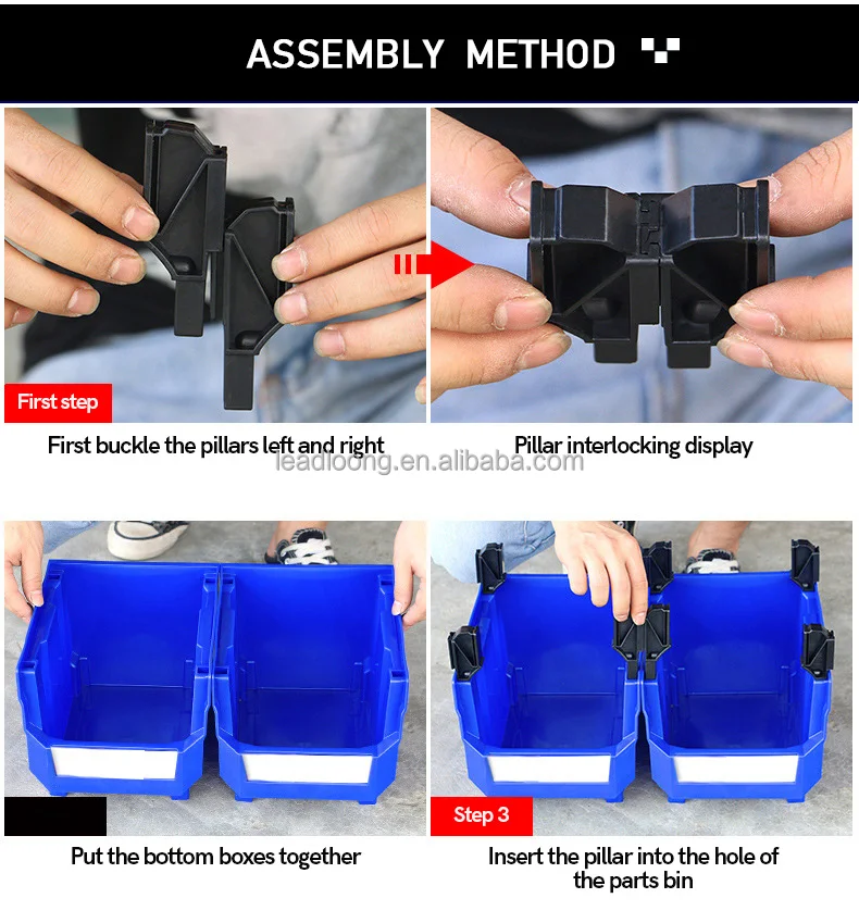 Professional Storage Parts Box Material Component Plastic Case Shelf screw Parts storage box Sorting toolbox