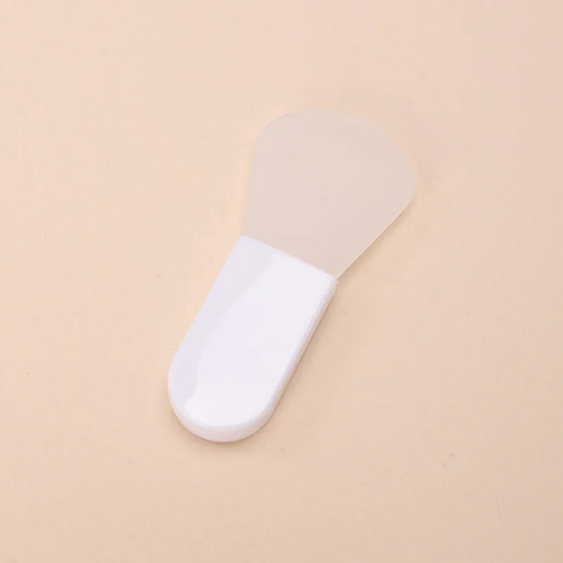 Portable Mini Silicone Facial Beauty Tool Fingertip Mic Brush with Short Handle for Lip Makeup Clay Coating Cosmetic Brush