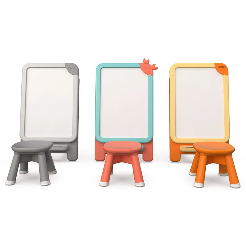ABST Instant Kids Easel Height Adjustable Art Easel Magnetic Dry Erase Board Standing Drawing Whiteboard