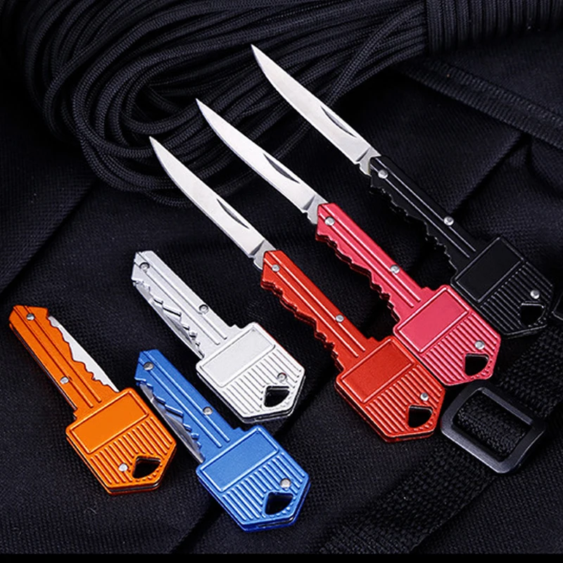 
WB-KK01 Outdoor Fold Pocket Mini Keychain Knife Portable Foldable Camping Key Knife for Gift 