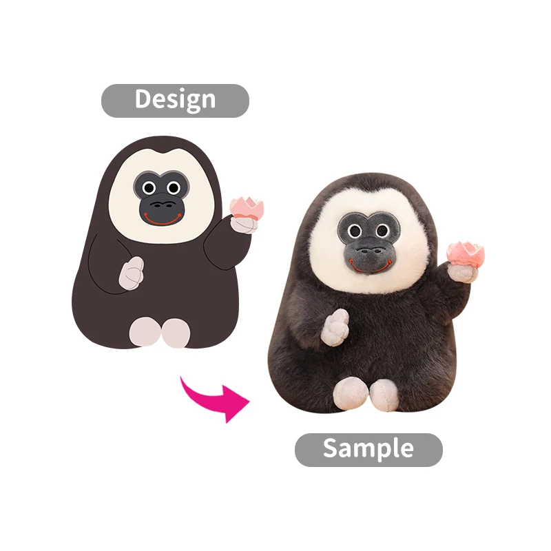 Custom Animal Plushie Toy Manufacturer Company Mascot Logo Customization Stuffed Pillow Plush Girl Doll