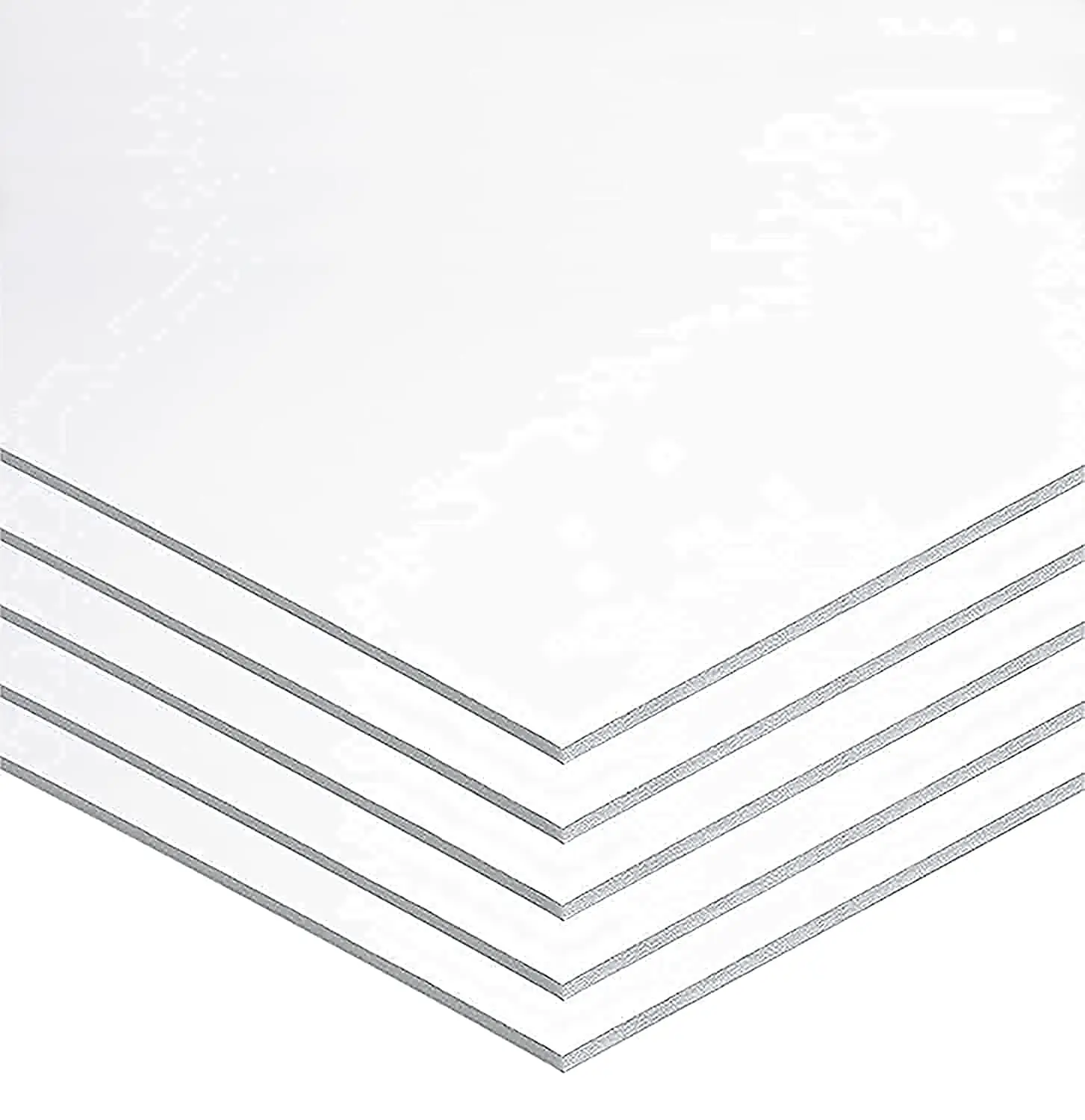 School Smart Railroad Boards, 22 x 28 Inches, 6-Ply, White, Pack of 25