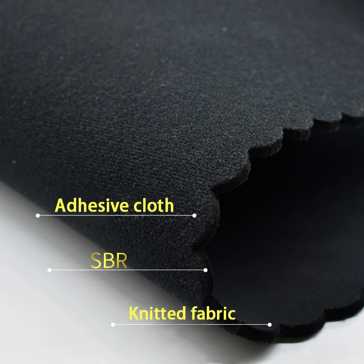 Custom Printed Neoprene Coated Polyester Nylon Spandex Fabric Rubber Roll Elastic Color Print Neoprene Fabric