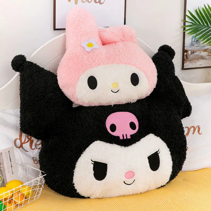 Kawaii Sanrio Plush Pillow Kuromi My Melody Cartoon Anime Doll Toys Soft Stuffed Plush Birthday Gift For kids