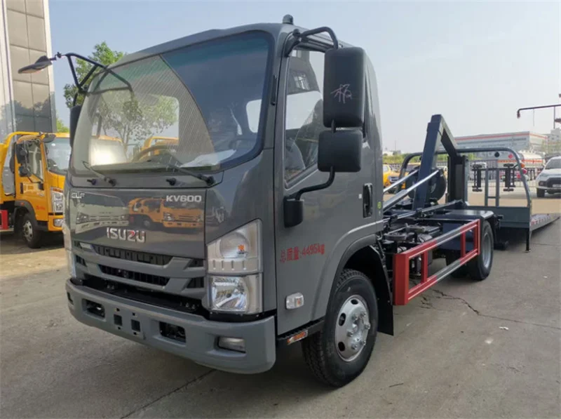 115hp ISUZU KV600 4x2 Road Rescue Recovery Wrecker Truck Body Superstructure 5.6 m Platform Full Ground Loading Race Car