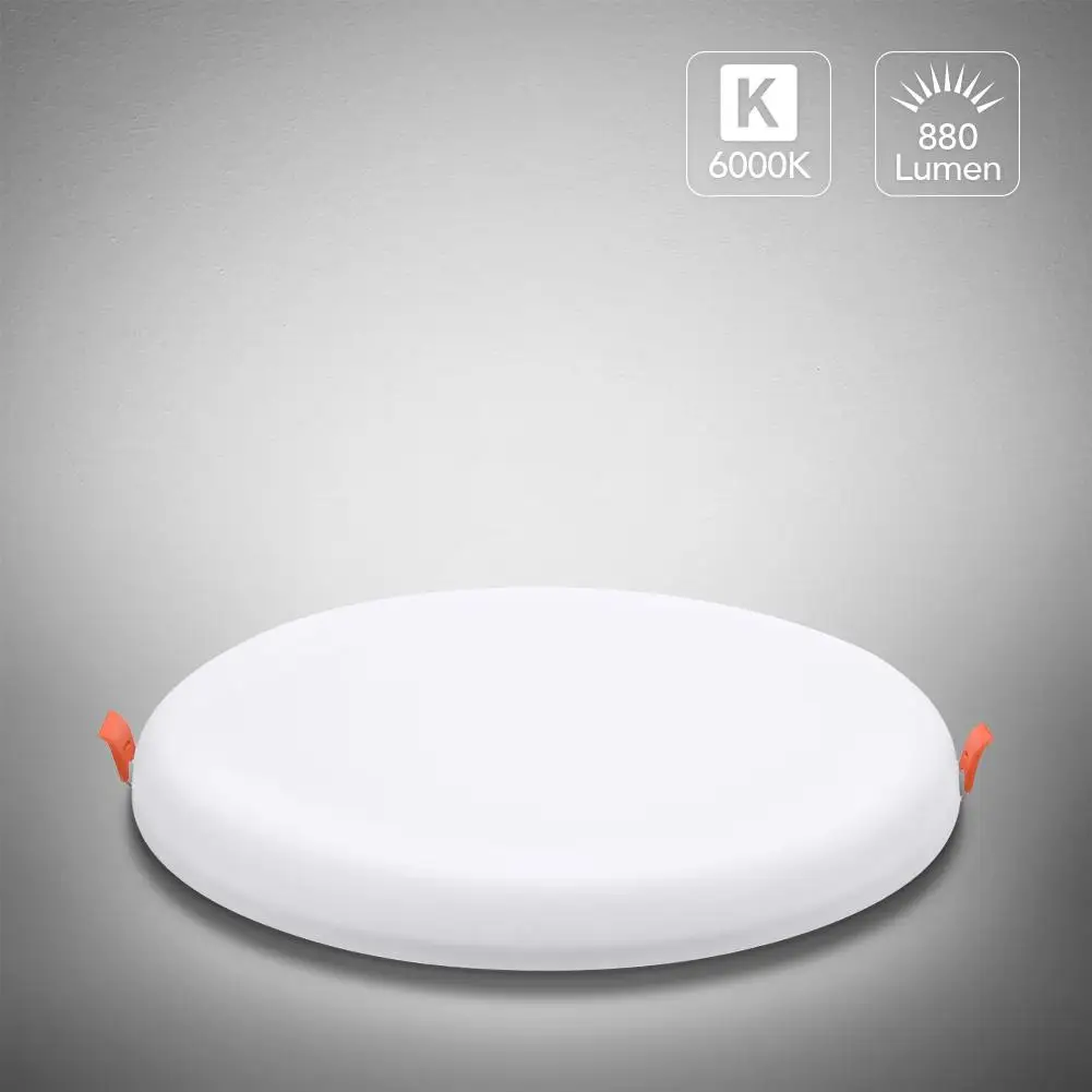 3000K 4000K 6000K 10000K 22W Aluminum Or Iron And PS Materials LED Frameless Panel Light