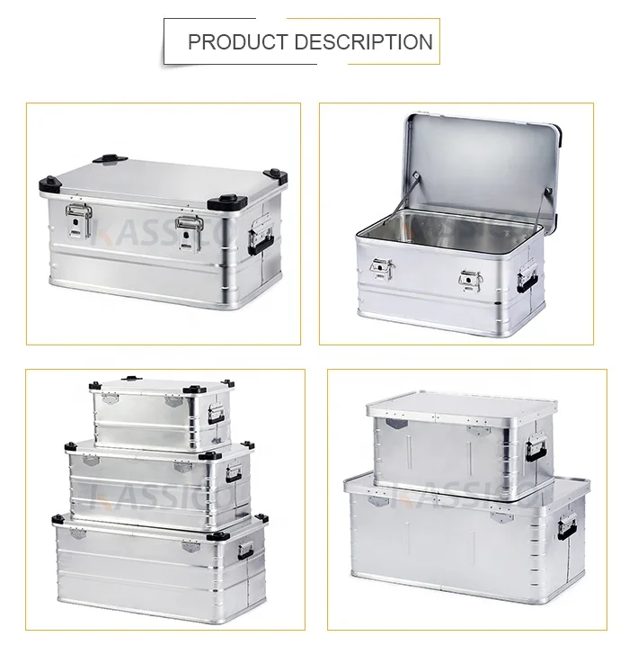 KASSICO 4x4 Off-road Metal Aluminum Storage Box Case Truck SUV Overland Transport Box