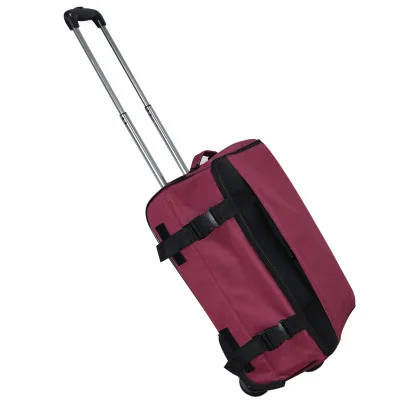 Custom oxford foldable travel trolley luggage with wheels