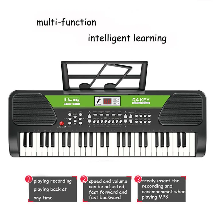 54 Keys mic & USB musical girl gifts piano electronic organ keyboard instrument toy
