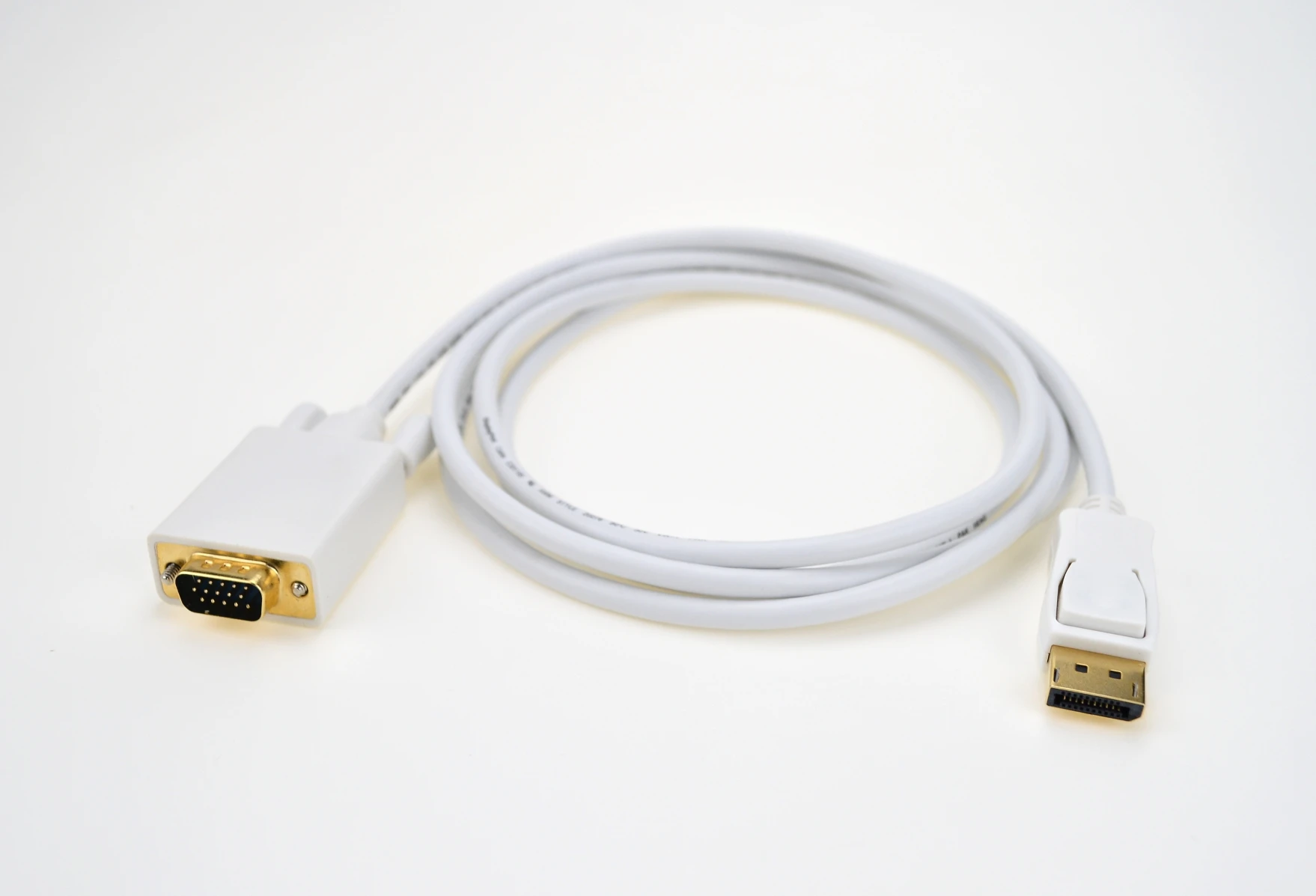 DisplayPort to VGA Adapters Male to Male White Gold Plated usb adapter charger usb connector accessories