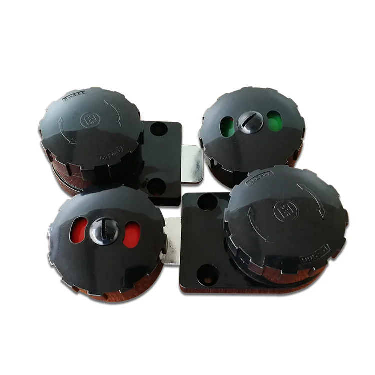 High Quality Plastic Nylon Toilet Cubicle PVC Indicator Door Locks For Public Toilets