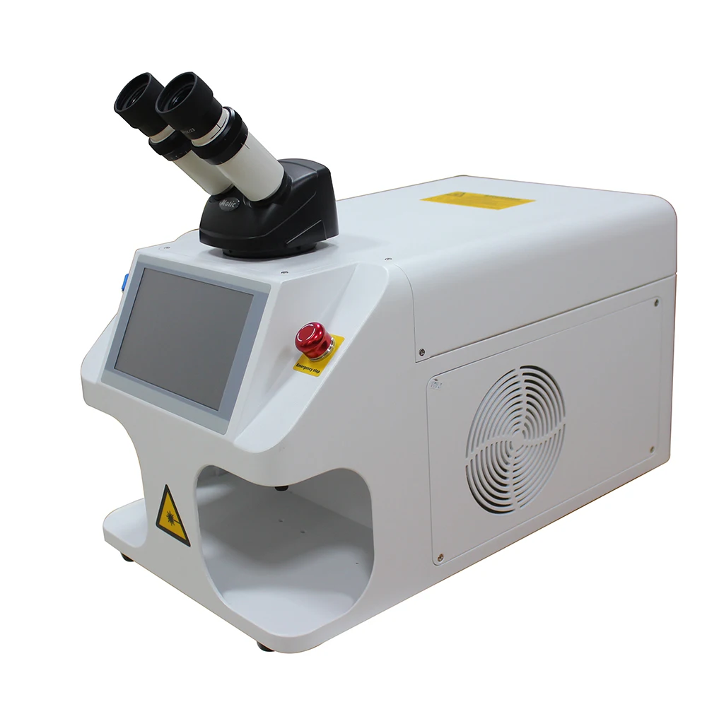 Hunst Jewelry Laser Welding Machine 80W Soldering Mini Portable Fiber Laser Welder Gold Silver Titanium Metal Rings Necklace