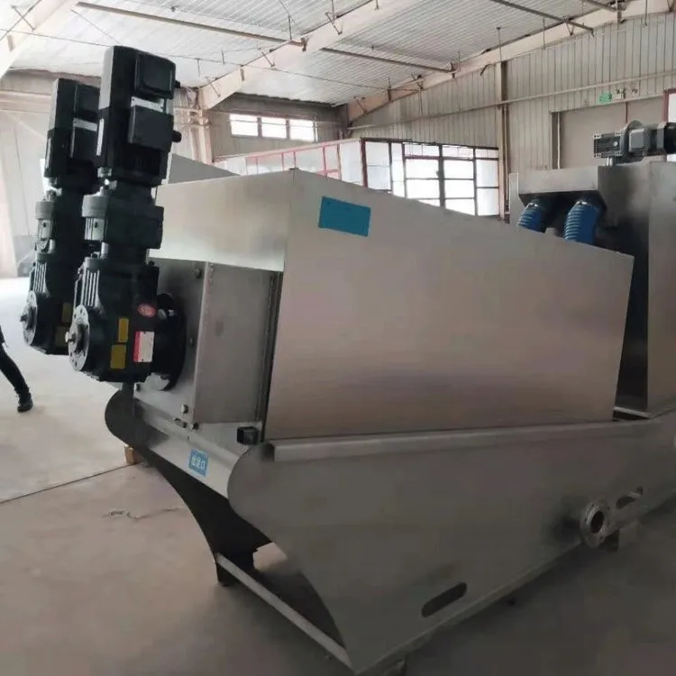 Multi-plate automatic screw press Automatic spiral stacked sludge dewatering machine equipment for printing and dyeing