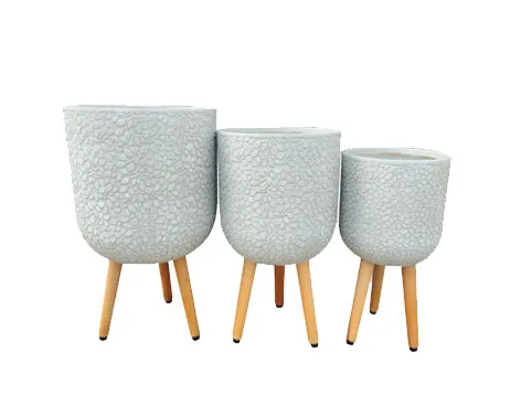 Изысканный новый набор цветочных горшков 3 Оптовые садовые горшки для садовых горшков для посадки легче сделать воздух и экологически чистый цветочный горшок