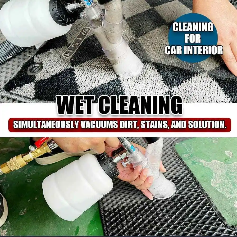 High-Pressure Turbo Cleaning Gun with Adjustable Valve Control for Car Detailing