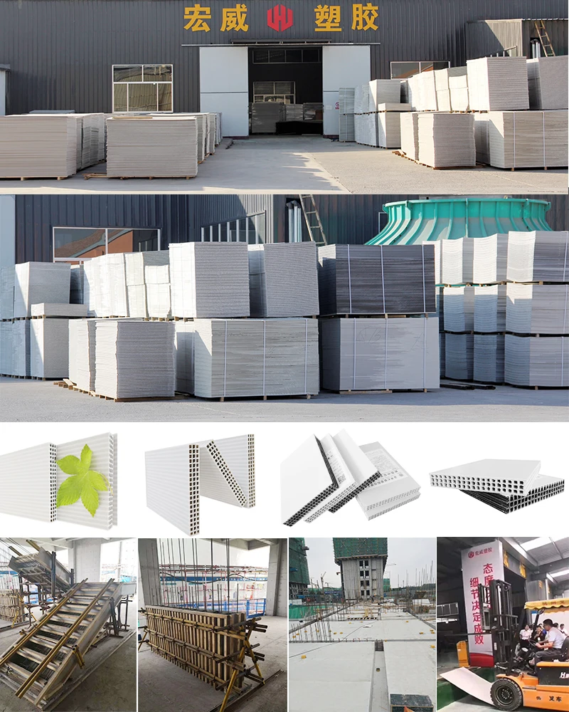 15 мм 18 мм 20 мм PP полая Пластиковая строительная бетонная опалубка для бетонного здания