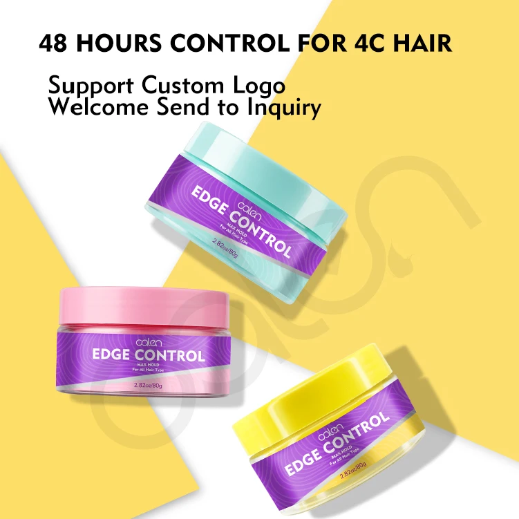 Best Vendor Private Labeling Extreme Hold Natural Edge Control with Edge Brush