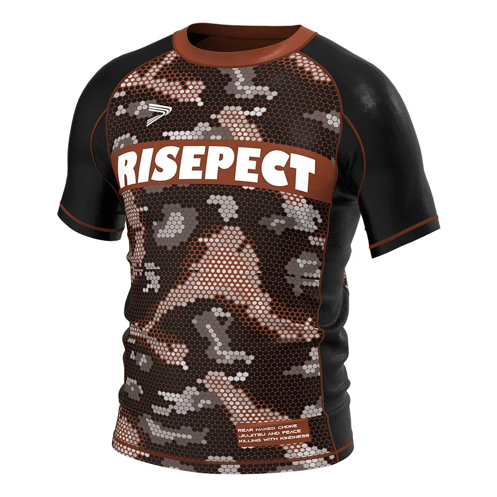 Fashion Nogi Fight Sublimated Quick Dry Girls Rash Guard Swimwear Custom Mma Shorts Bjj Rashguard Half Sleeve