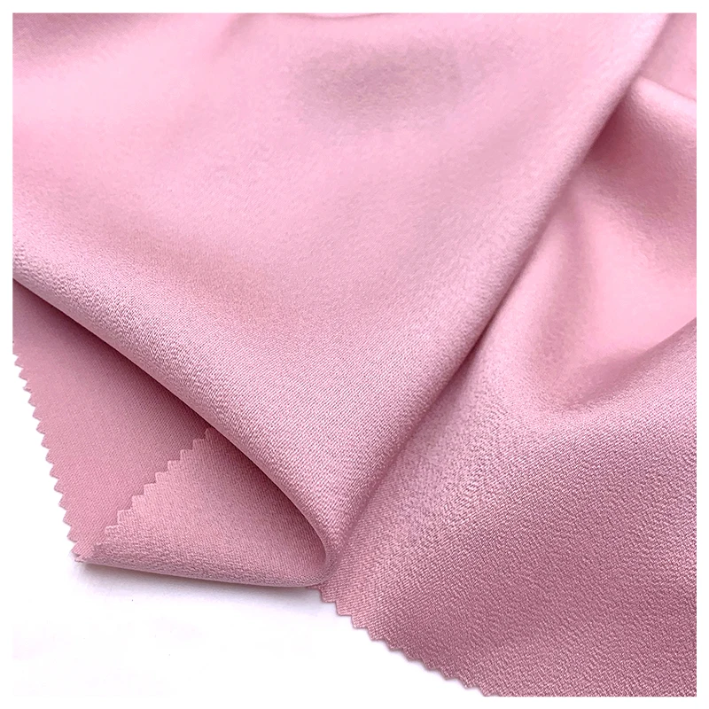 Luxury Glossy Metallic Liquide Satin Viscose Taffeta Spandex Silk Polyester 8299# Lining Satin Wholesale Stretch Acetate Fabric