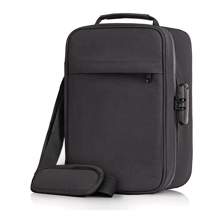 Extra Large luxury YKK Zippers odor cigarette packaging case stash box Organizer with lock smell proof storage bag for travel