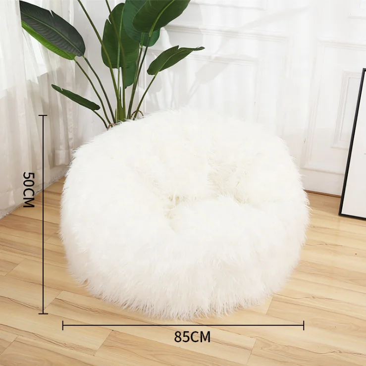  Роскошная мебель для дома Lazy Bean Bag плюшевый мягкий длинный диван-стул