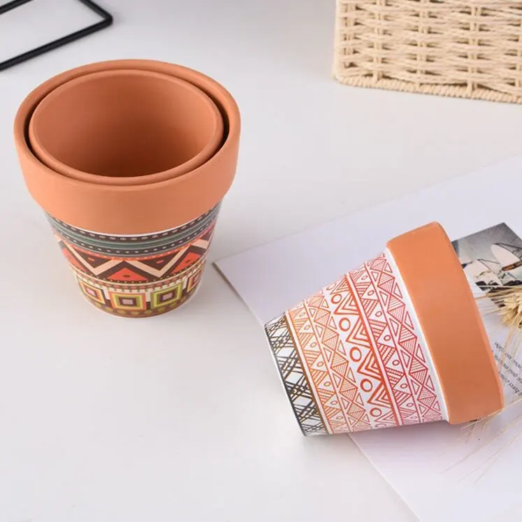 Hot sales Wholesale modern home garden tabletop decoration succulent pot custom terracotta ceramic flower pots