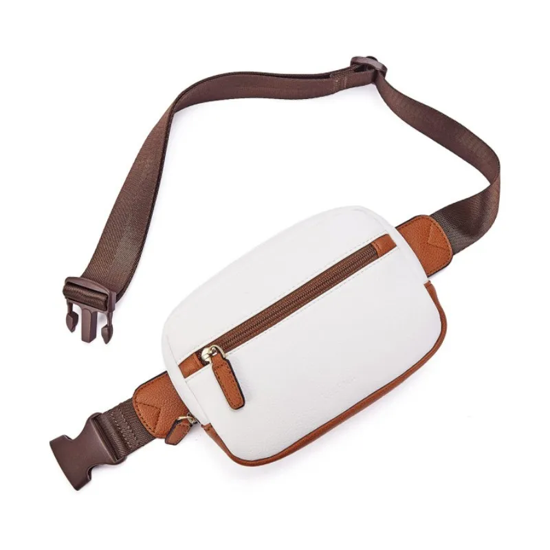 Hot sale simple design fanny pack wear-resistant nylon leisure fitness waist bag with custom logo for daily use