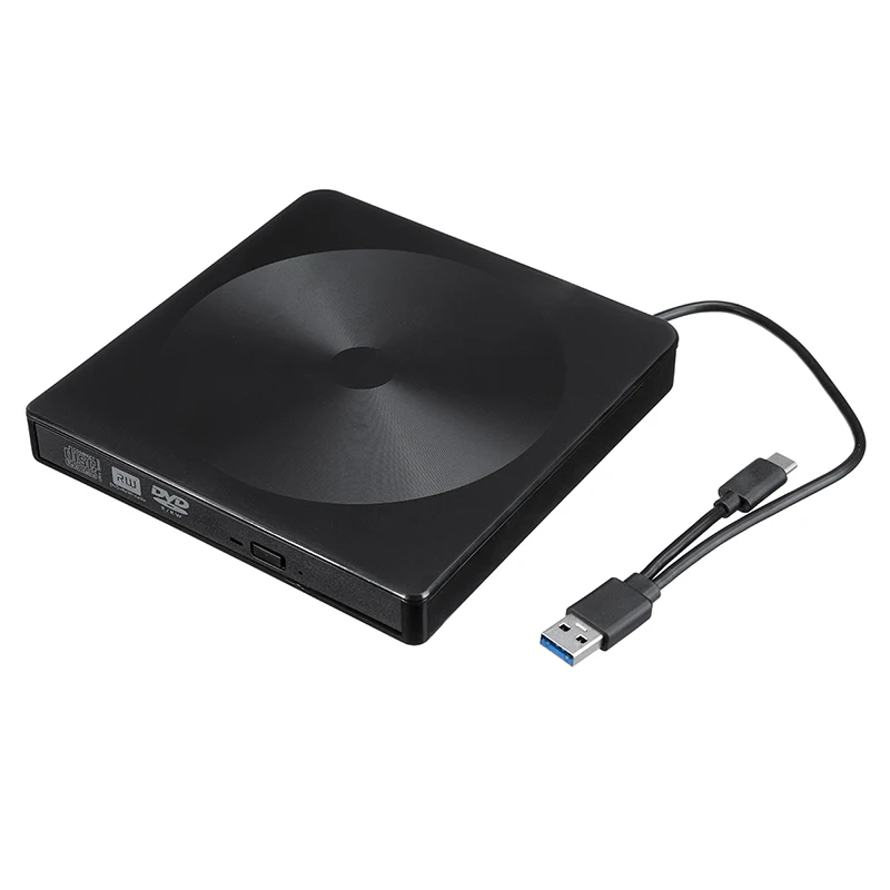USB3.0 Ultra-thin Type-C External DVD RW CD Writer Drive Burner Reader Player Optical Drives For Laptop PC DVD Burner DVD Player