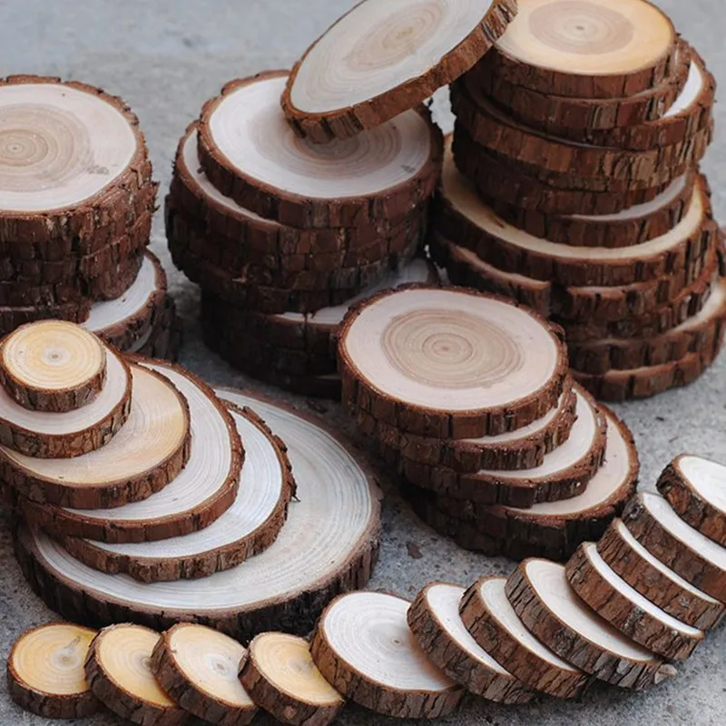 Discs for Wood Burning Painting DIY Projects Wood Slices Natural Unfinished Round for Crafts