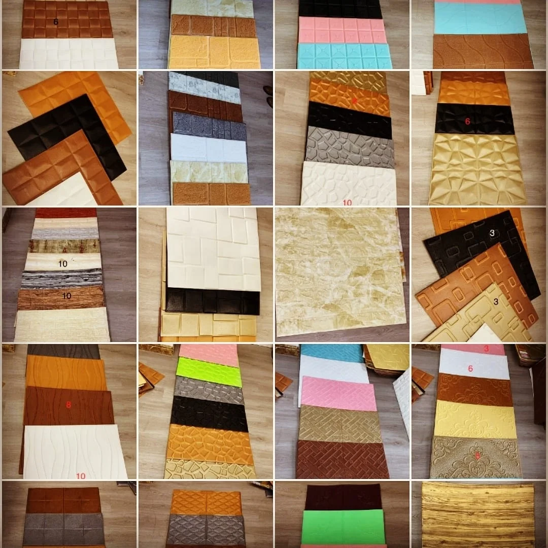 3d XPE foam wallpaper soft roll and ceiling self adhesive pe foam wall panel for wall brick wall sticker