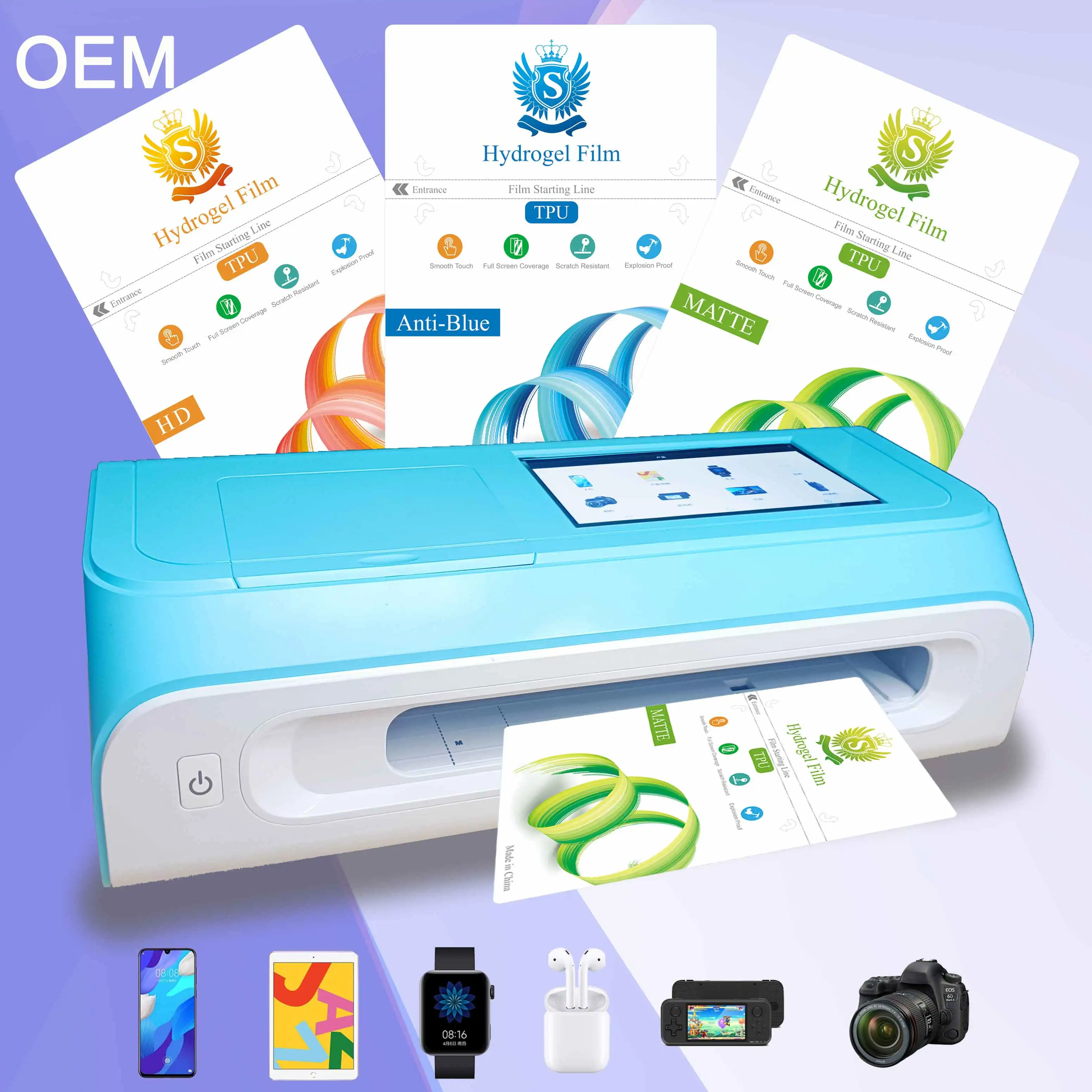 120x180mm TPU Cutting Film Manufacturer Mobile Screen Protector Materials Raw Sheet For Hydrogel Film Cutting Machine Plotter