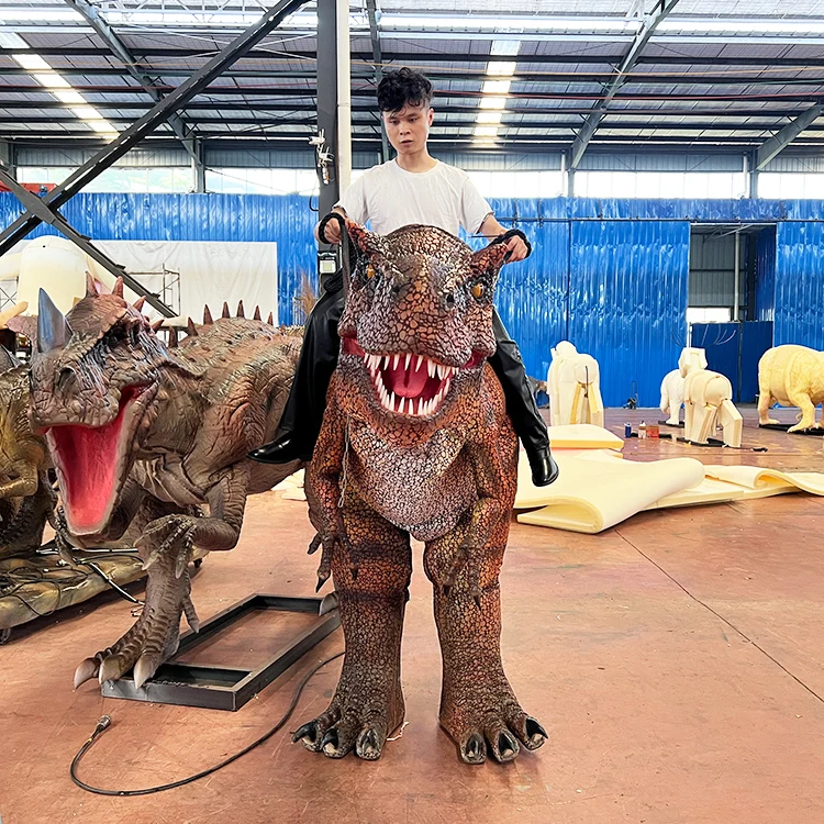 Легкий костюм динозавра из пены в натуральную величину реалистичный T Rex с ходулям для взрослых