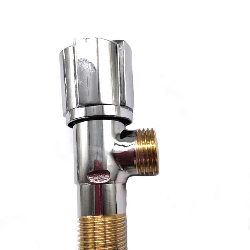 
Nanan guanshu sanitary ware hot selling best price washing faucet brass 90 degree angle stop valve 
