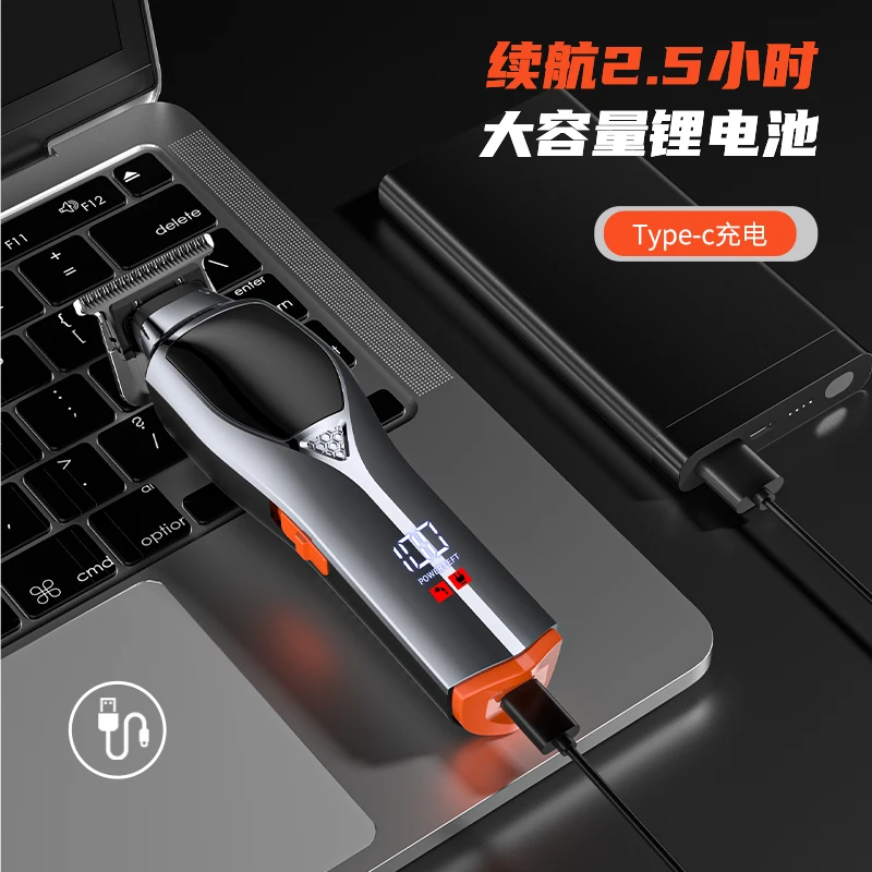 4D 989 Fashion Black Oil Hair Trimmer  Machine Hair Cutter Machine For Men Trimmer Professional Rechargeable Hair Trimmer