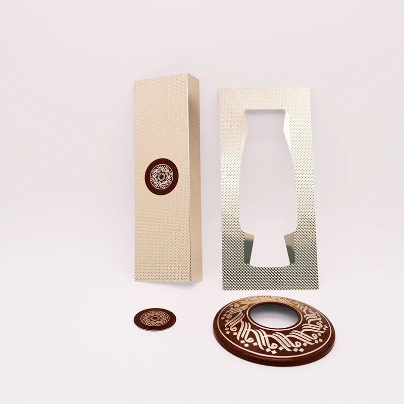 Private Label Metal Perfume Sticker Custom Embossed Metal Labels for Perfume Packaging
