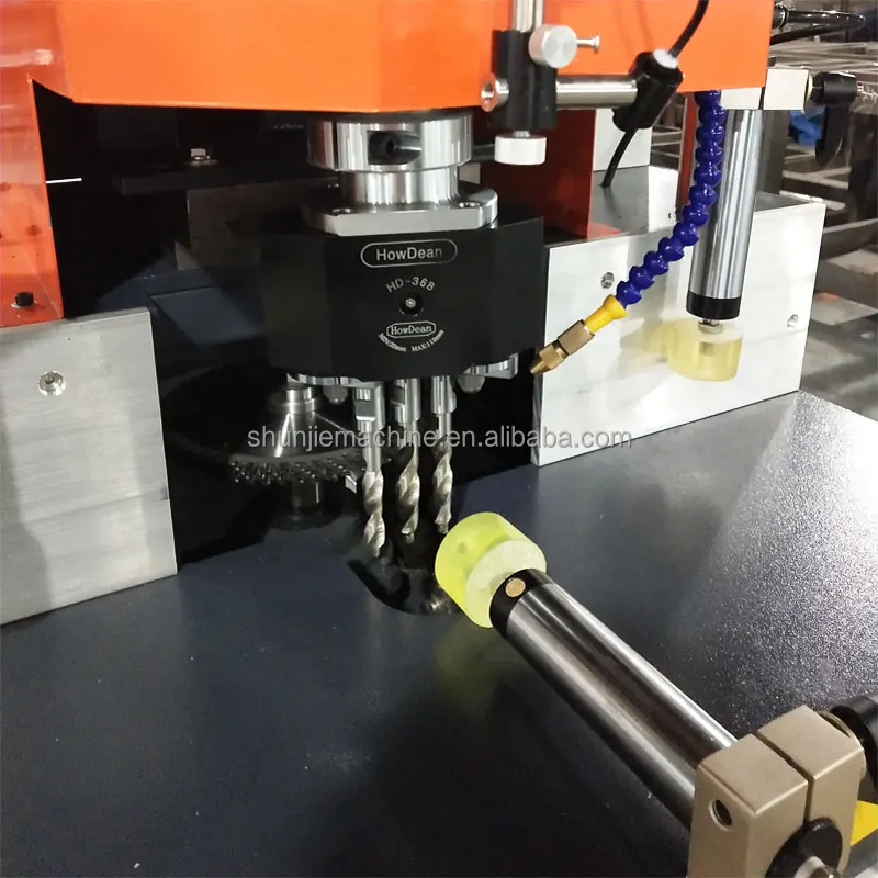 Wholesale Dual axis aluminum profile drilling and milling machine lock hole Milling Machine door and window making machine