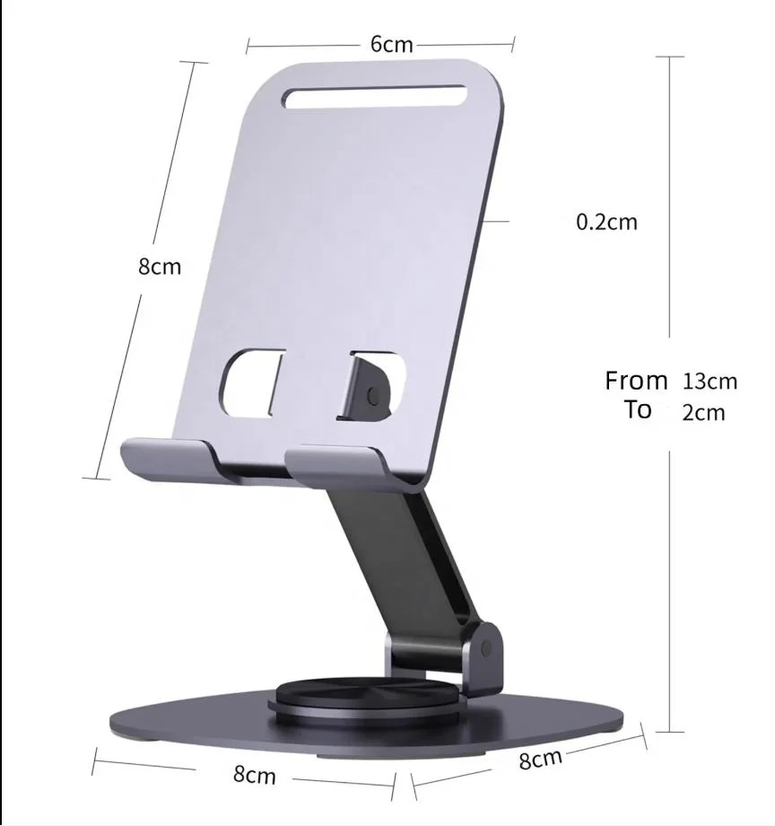 Metal mobile phone stand desktop 2024 new model suitable for iPad tablets can rotate and lift 360 degrees