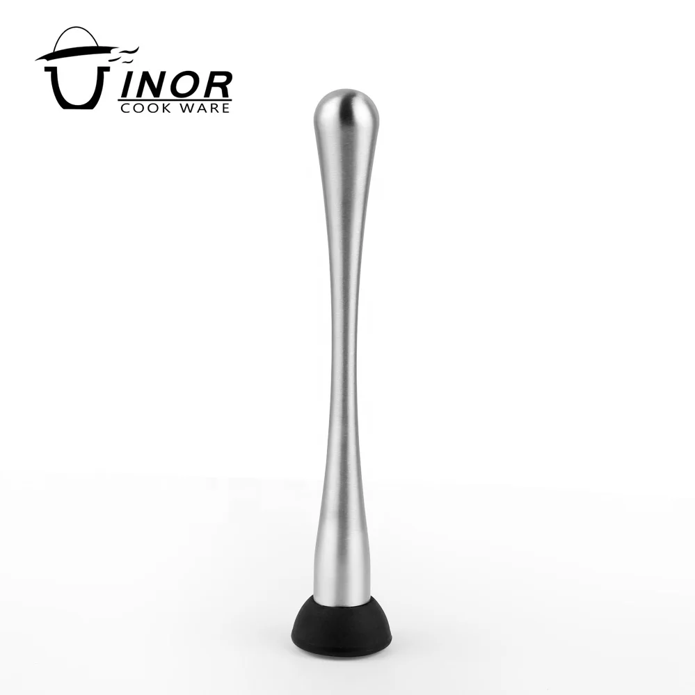 Broken Popsicle Bar Tools Stainless Steel Cocktail Muddler for Making Mojitos, Margaritas, Fruit Drinks