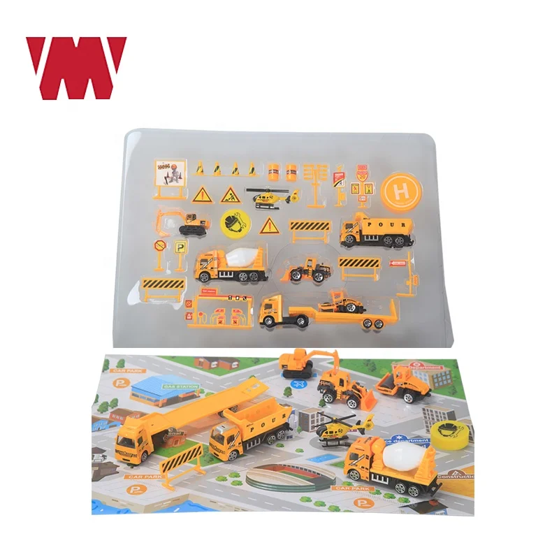 
High quality kids diecast collectables model vehicle gift toy cars 1:64 scale swat action and Engineering play sets 30pcs 