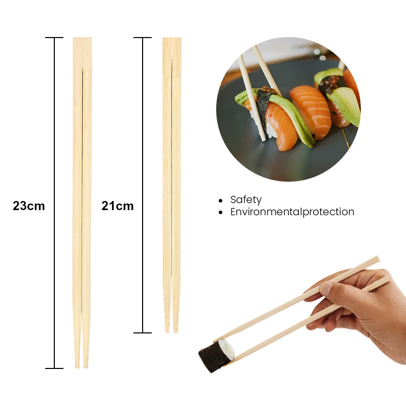 Wholesale Cheap Price 21cm Bamboo Twin Chopstick Custom Chopsticks For Restaurant