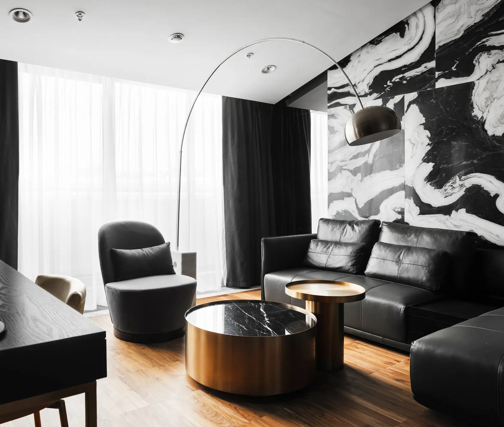 AJJ-JZ004 Hotel bedroom furniture set Villa residential club full set of furniture customer sofa combination
