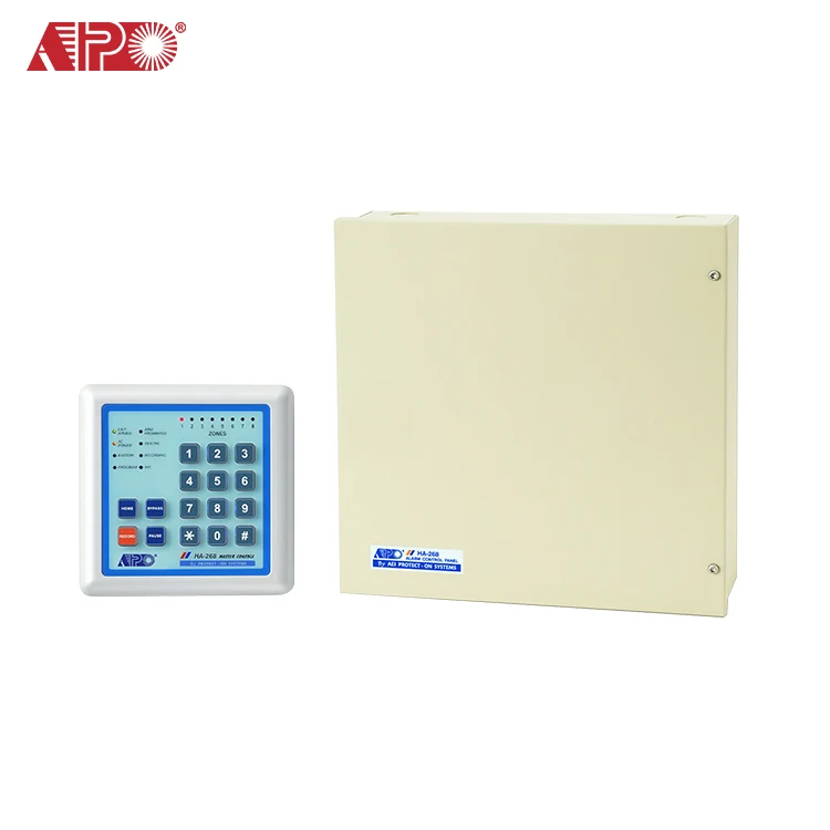 8 Zones Home Security Alarm Control Panel Smart Alarm System For Home & Office with Auto Dialer to User Set Phone Number