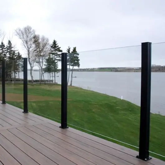 YL factory direct sale tempered glass balustrade railing fence for outdoor