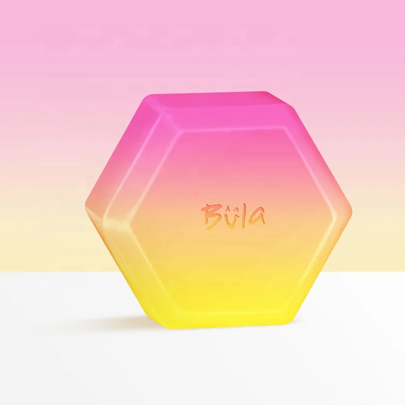 Натуральное мыло против клещей, товары для ванны, шестигранное банное мыло с градиентом страсти, мыло для ванны, мыло ручной работы с натуральным запахом акне на спине