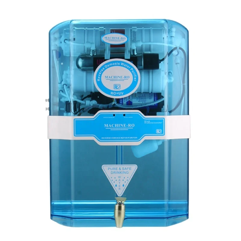 PE pipe water purifier water dispenser under sink desktop RO water purifier with plastic cover